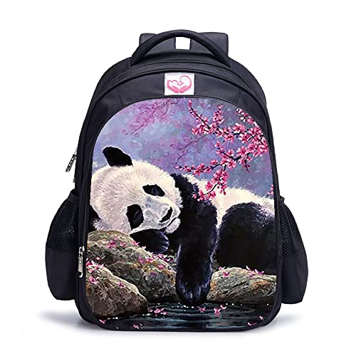 Sac d'école Panda unisexe confortable pour soulager le dos des élèves