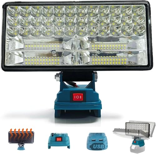 Amazon.co.jp: bumxca LED投光器 【マキタ 互換品】 作業灯 8000LM 超