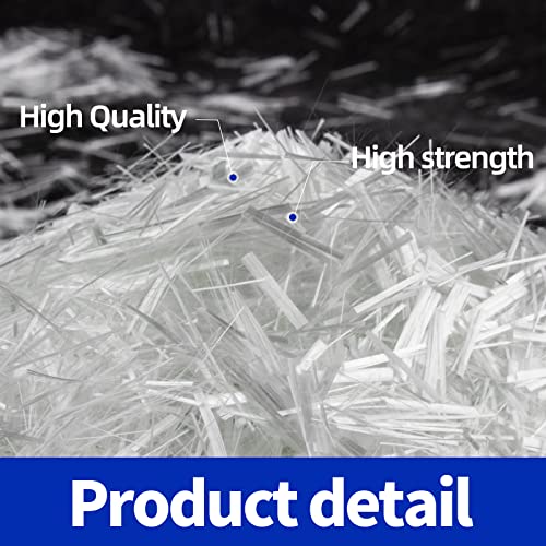 image for NEZUIBAN 9.8LB Fiberglass for Concrete Cement Mortar Mix, Concrete Fib