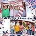 Sotiff 100 Pcs 4th of July Slap Bracelets Independence Day Slap Bracelets Bulk for Boys Girls Patriotic Party Favors Supplies Snap Bracelets for Classroom Gifts Fourth of July Accessories