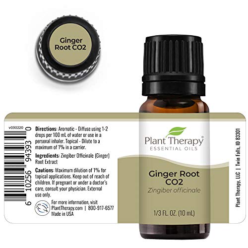 image for Plant Therapy Ginger Root CO2 Essential Oil 100% Pure, Undiluted, Natu