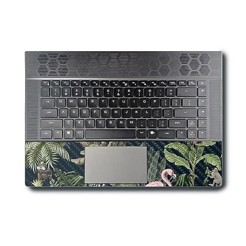 Image of MightySkins Carbon Fiber Skin Compatible with Alienware X16 R1 (2023) Full Wrap Kit - Tropical Kingdom | Protective, Durable Textured Carbon Fiber Finish | Easy to Apply | Made in The USA