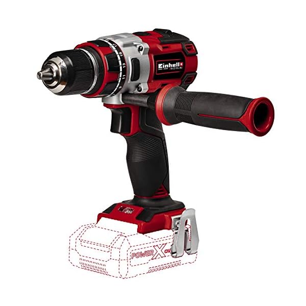 Einhell Professional Akkuschrauber TP-CD 18 Li Brushless Solo Power X-Change (Li-Ion, Rot, 18 V, 2 Gang, 60Nm/Brushless…