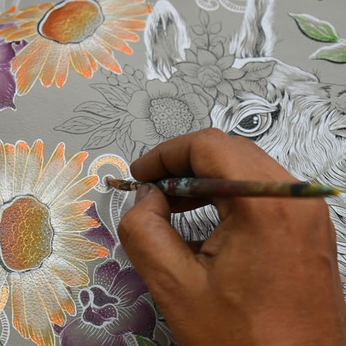 Anuschka Women's Original Hand-Painted Genuine Leather Zip Pouch Purse2