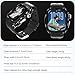 Rugged Case with Band Compatible with Apple Watch Series 11 10 46mm, Metal Protective Cover with Soft Silicone Strap for iWatch Bands Men (Black)
