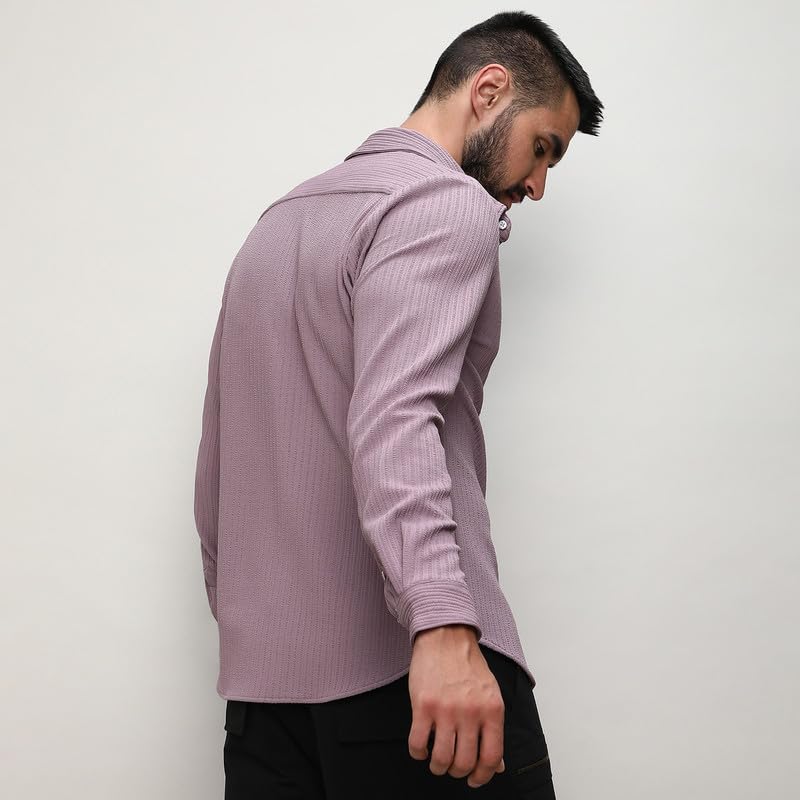 Image of CAHOOT Men's Shirt for Casual Wear | Spread Collar | Short Sleeve | Regular Fit | Button Closure | Shirt Crafted with Comfort Fit for Casual Wear