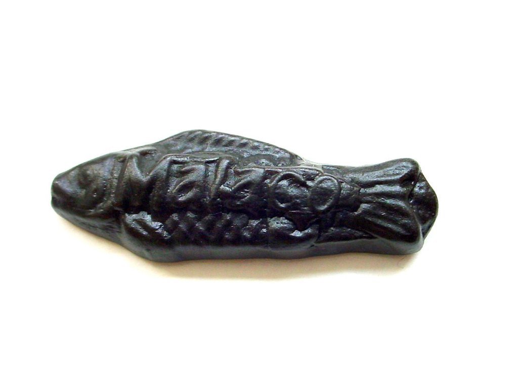 Malaco, Salty Black Licorice Swedish Fish (Salt Sill) (3 Lbs)