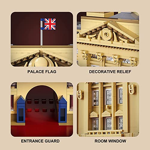 CADA Master C61501W Buckingham Palace Building Blocks Set, 5604 Teile, CADA Technik Klemmbausteine Large Modular… – Bild 6