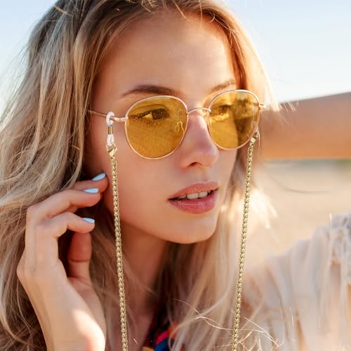 Image of Eyeglass Chain for Women Stylish,Stainless Steel Glasses Strap for Men Women,Eye Glasses Holders Around Neck