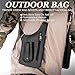 Leather Adjustable Underarm Shoulder Bag, Adjustable Accessories With Double Bag For Unisex Leather Armor, Travel Accessory (Black)