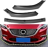 【Hochwertiges Material】 Der Frontstoßstangenlippenspoiler besteht aus hochwertigem ABS-Material. Es weist eine gute Duktilität, gute Korrosionsbeständigkeit, hohe Zähigkeit und keine Verformung sowie eine hohe Festigkeit und Flexibilität auf.