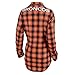 Denver Broncos Womens Wordmark Basic Flannel Shirt Medium