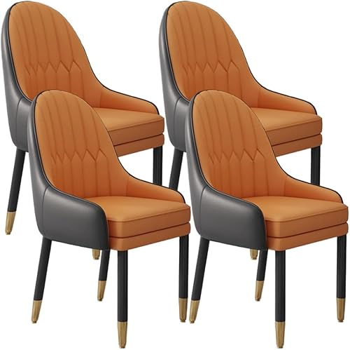 Miniatura 24 de YVYKFZD Sillas de comedor de cuero, juego de sillas de comedor, silla de cocina con patas y respaldo de madera, sillón tapizado, silla auxiliar