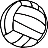 volleyball Vinyl Decal Wall Laptop Bumper Sticker 5'