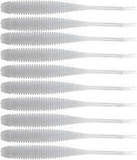 BAITFUEL Flat Sided Shad Infused with Supercharged X55 Formula Gel: Fish Scent Technology with Powerful Attractants | 3.5-Inch, Grey Ghost (PN: X78582)