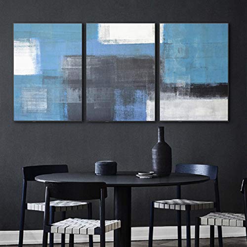 Peintures sur toile abstraites d'art minimaliste au design scandinave épuré - 2