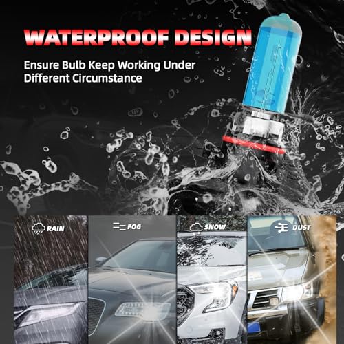 Image of Upgraded Halogen Headlight Bulbs Fit For Kia Sorento 2003-2006,H1 High Beam H7 Low Beam High Performance Headlights,Super Light 6000K White,Plug n Play,4-Pack