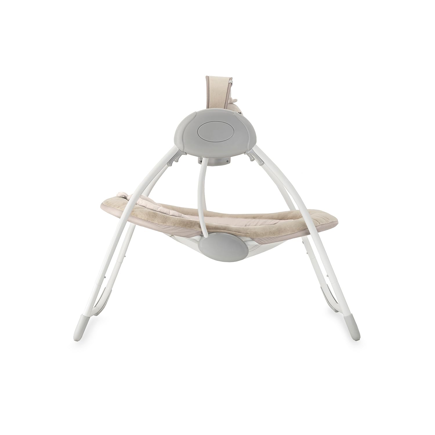 Balancelle MoMi LISS pour bébés jusqu'à 9 kg, pliable, à piles ou secteur avec câble USB, harnais 5 points, arche avec jouets, 6 mélodies, minuterie, 5 vitesses de balancement