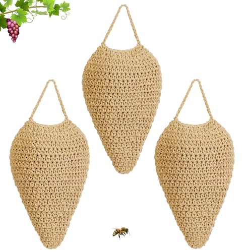 WBCBEC 3er Pack Häkel-Wespennest Lockvögel