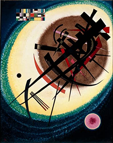 Prints toile Kandinsky et tableau peinture murale abstraite salon 60x90cm