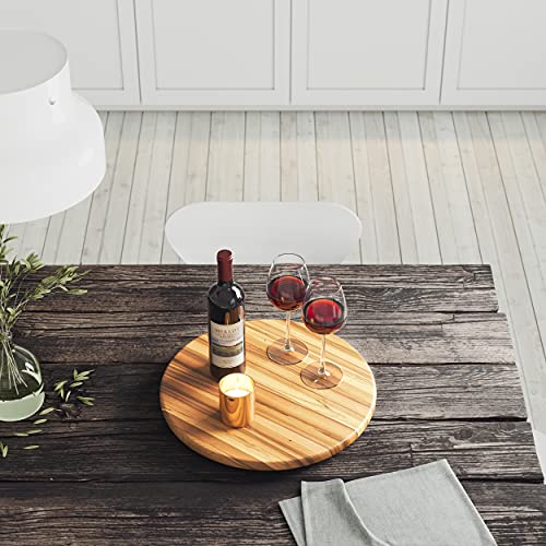Lipper International 1118 Acacia Wood 18-Inch Lazy Susan Kitchen Turntable thumb #4