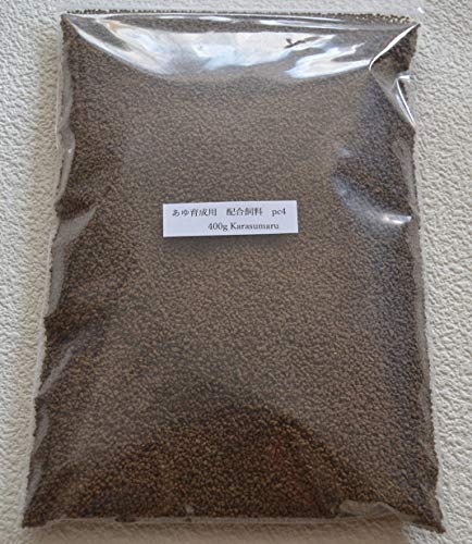 NEW あゆ 育成用 配合飼料 4号 800g☆土佐錦・らんちゅうの餌☆アユ 鮎 By karasumaru