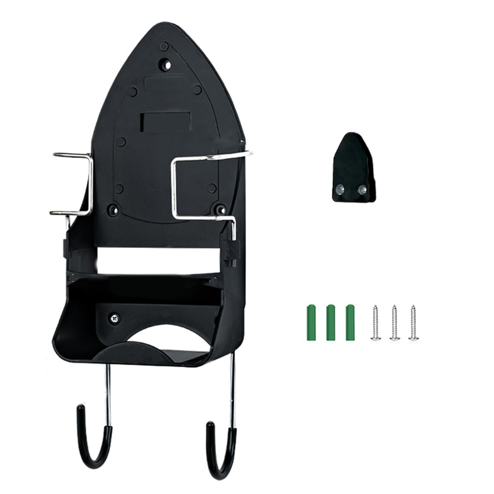 carotoe Sturdy Iron Holder Organizers with Hook for Efficient Home Storage and Space Saving Household Iron Storage Organizers