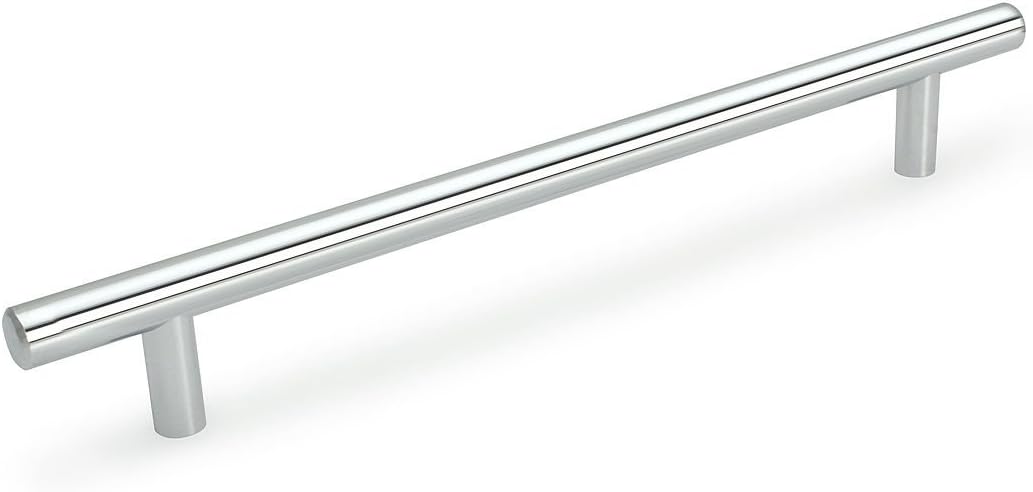 Cosmas 305-320CH Polished Chrome Euro Style Cabinet Hardware Bar Handle Pull - 12-5/8" (320mm) Hole Centers