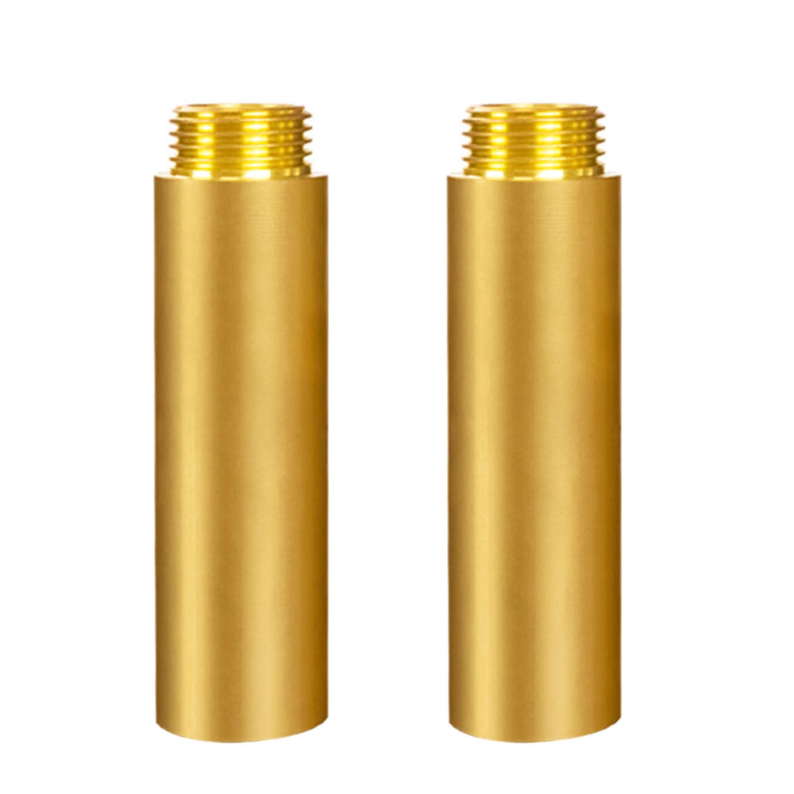 Fentency 80Mm 2Pcs Brass 1 / 2Inch Valves Extension Resistant Plumbing Connector Brass 1 / 2Inch Tap Extension Simple Installat Pipe Fitting