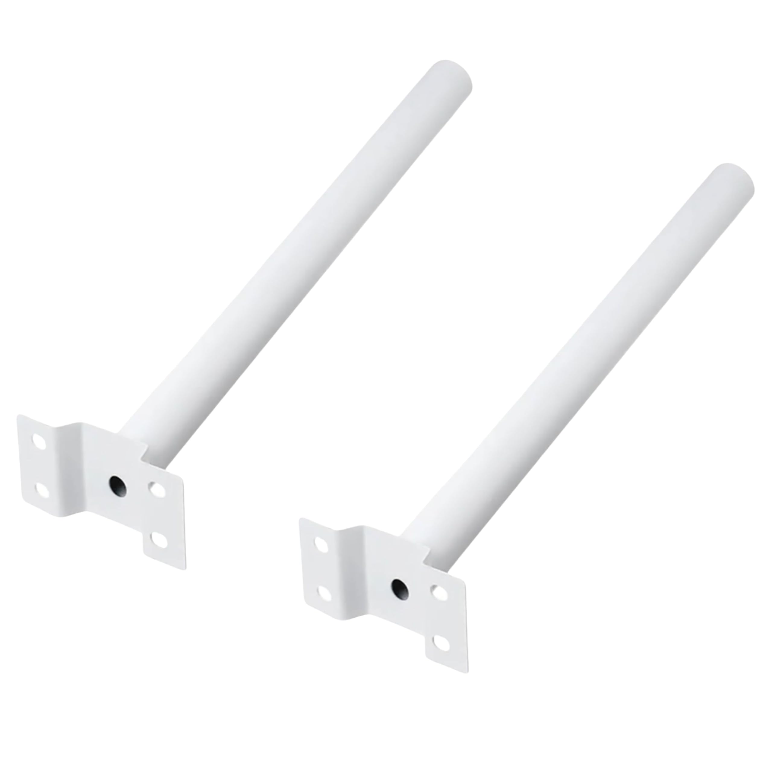 YASTA Palo Per Lampione Solare 48 Cm Staffa Bianca Per Lampione Stradale Palo Antenna TV Supporto Per Faro Led Da Esterno Stradale Braccio Per Muro Parete (2)