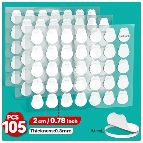 Image of Double Sided Sticky Tape Dots,Clear Strong Adhesive Tack for Walls, Balloon