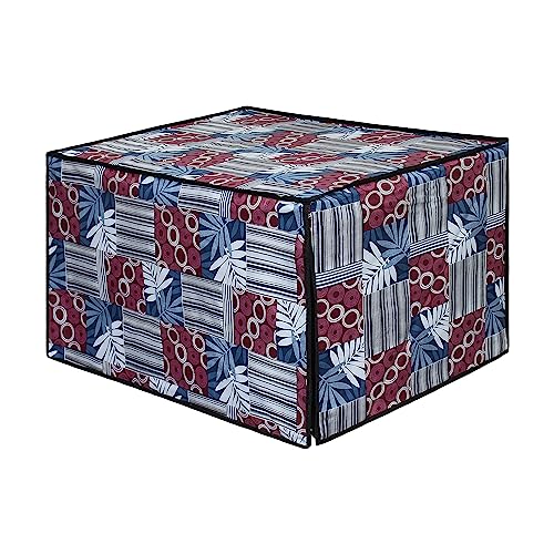 Image of DREAM KING Stylish Design & Printed Microwave Oven Cover Full Closure |waterproof & Dustproof Oven Cover Suitable for All Models - Multicolour SA25