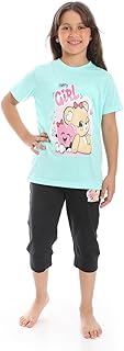 CAESAR Girls girls printed cotton T-Shirt With Short Set girls printed cotton T-Shirt With Short Set