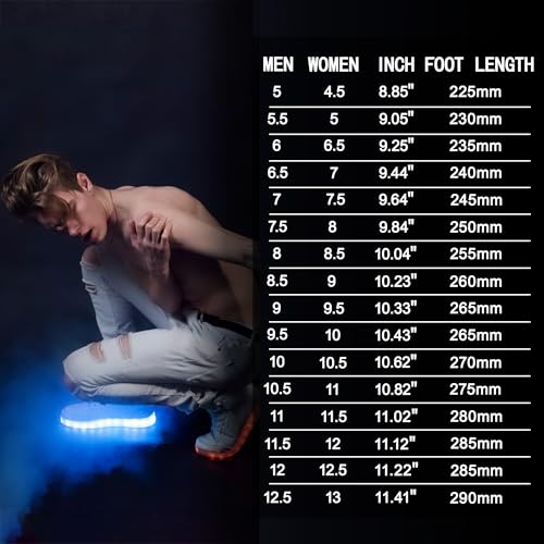 Image of IGxx LED Light Up Shoes for Men USB Recharging High Top LED Sneakers Women Kids