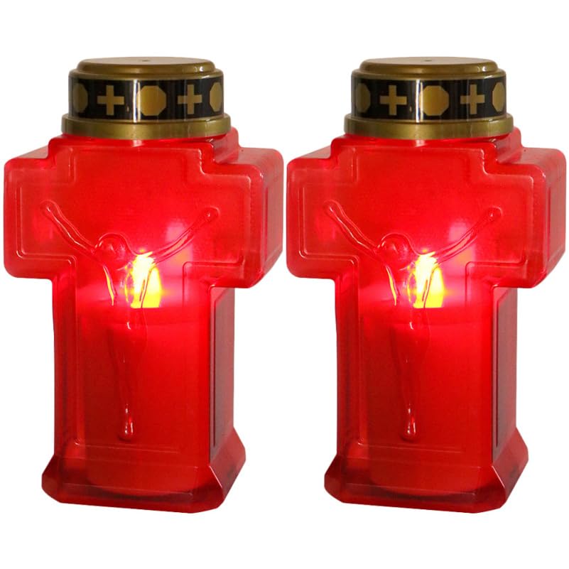 Bougies LED croix religieuse POPETPOP pour décorer votre table de Noël