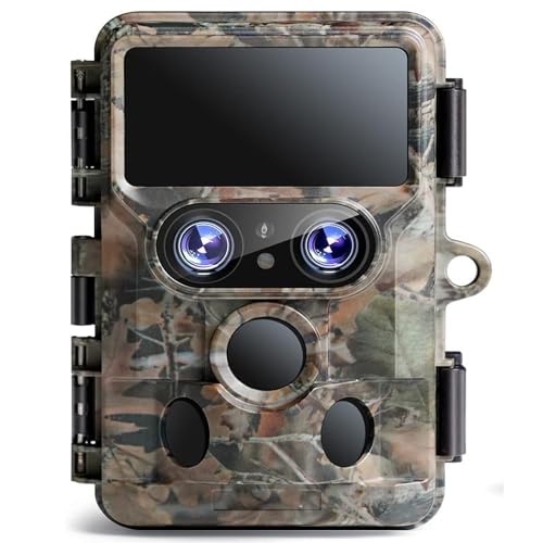 WOLFANG Cámara de Vida Silvestre WiFi Bluetooth, 4K30fps cámara Solar de Rastro