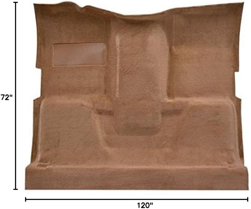 ACC Automotive Carpet Compatible with 1975 to 1980 GMC Standard Cab Pickup Truck, 4 Wheel Drive 4 Speed (801-Black Plush Cut Pile)