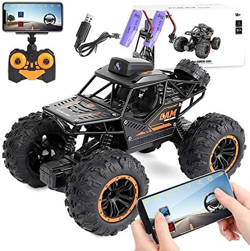 RC Car Remote Control Car with 720P HD FPV Camera, 1/18 Scale Off-Road Remote Control Truck Gravity Sensor Rc Truck, High Speed Monster Trucks for Kids Adults Gift for Boys and Girls