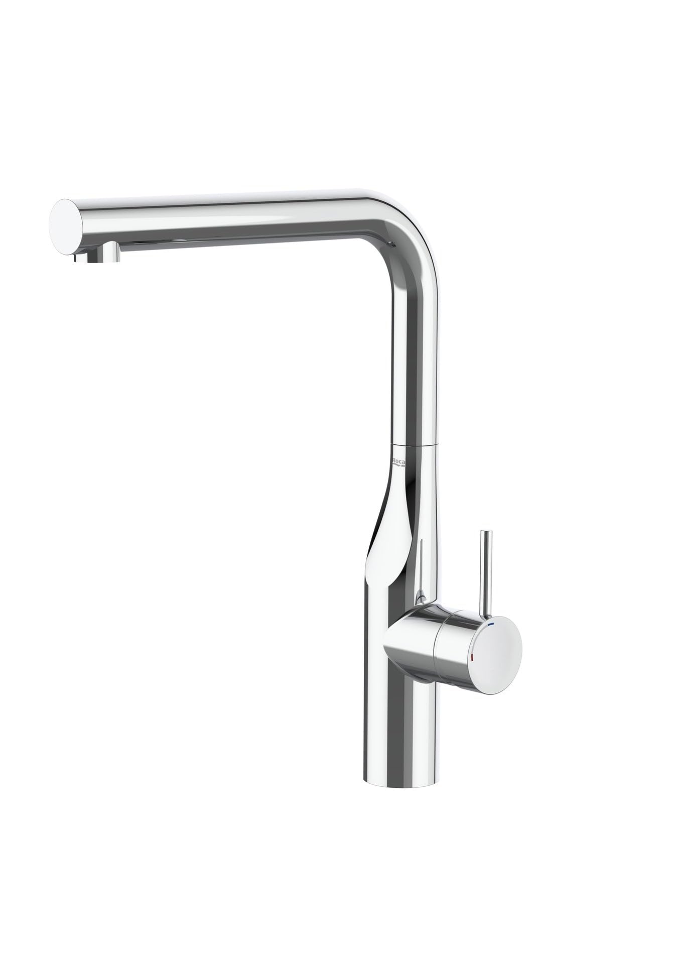 Roca A5A834DC00 Mezclador Cocina, Caño Recto, Glera, Cromo