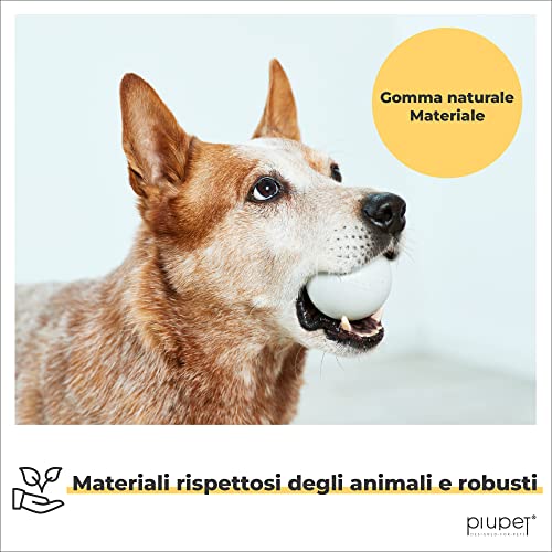 PiuPet® Palla per cani i 6,5cm diametro i Set di