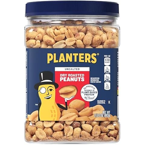 PLANTERS Unsalted Dry Roasted Peanuts Cover