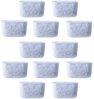 Charcoal Coffee Filter, 12 Pcs Replacement Non-Woven Activated Charcoal Water Filters for Cuisinart Coffee, Fits All Cuisinart Coffee Makers(4.7 * 2.1 * 2.6cm,White)