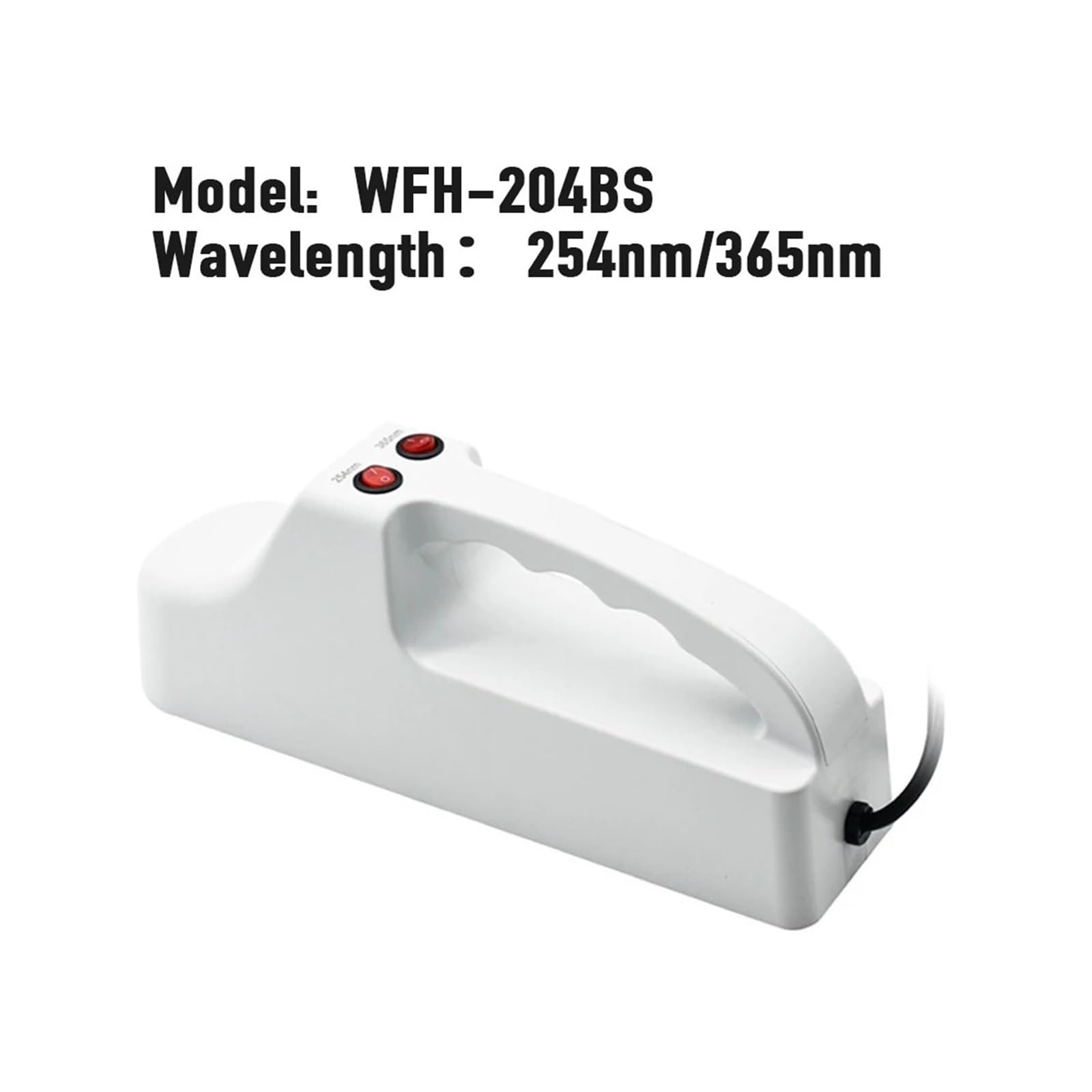 Lampada UV analizzatore ultravioletto portatile da 365 nm/254 nm for la ricerca scientifica in biologia, analizzatore ad alta sensibilità, attrezzatura da laboratorio(WFH-204B)