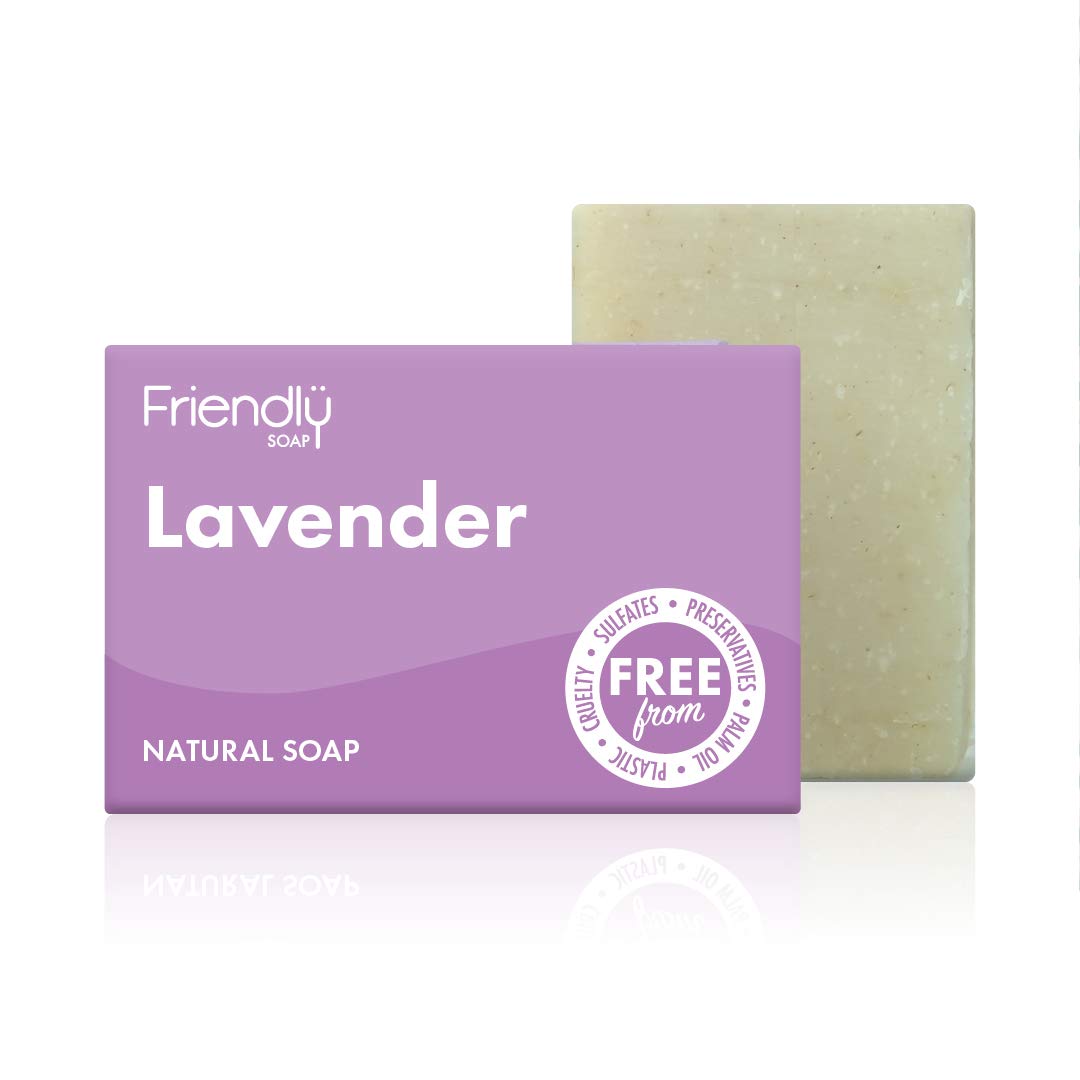 Handmade Natural Lavender Soap - Relaxing, Indulgent, Exfoliating 95g