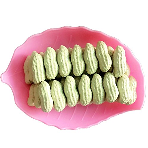 Lorigun 50 Pcs Artificial Peanuts Simulation Nuts Fake Food Home Decorations Plastic Peanuts Decorative Photography Props