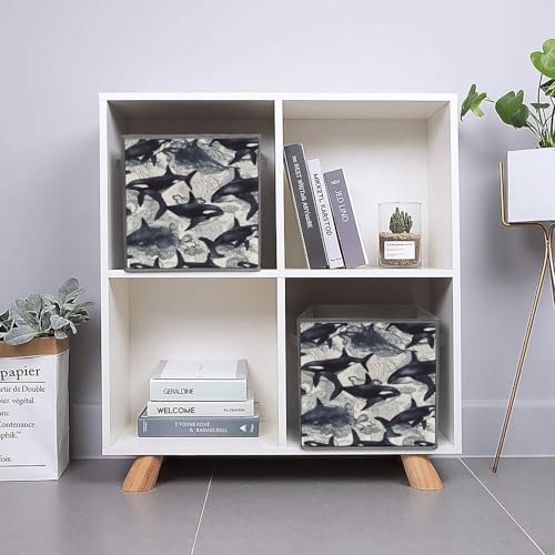 Boîtes de rangement pliables pour étagères et bacs empilables de placard