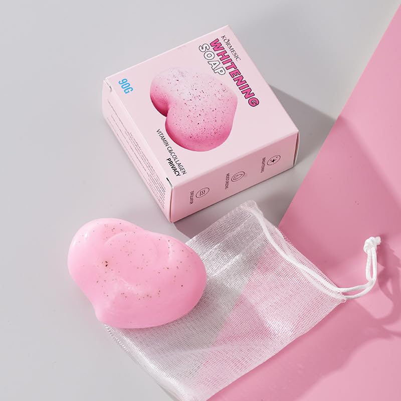 Image of Feminine Wash - Natural Ingredients Feminine Care Daily Soap for Dark Spots with Collagen, Vitamin C Body Cleansing Bar Removes Odor