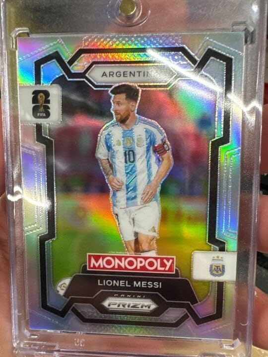 Panini Monopoly Prizm WC 2026 Lionel Messi Argentina Silver Prizm Card, No. 1