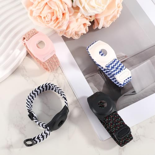 Image of PEUTIER 4pcs Holder for Princess Cruise Medallion, Adjustable Braided Wristband Bracelet for Princess Medallion Holder Accessories Comfortable & Breathable Watch Band fit Men Women