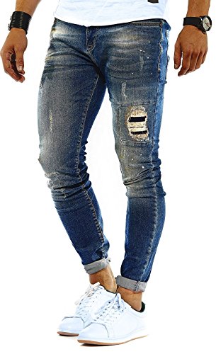 Leif Nelson Jeans da Uomo Pantaloni Jean LN-9945